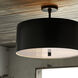 Tarbell 3 Light 20 inch Bronze Semi-Flush Mount Ceiling Light, Essential Lighting